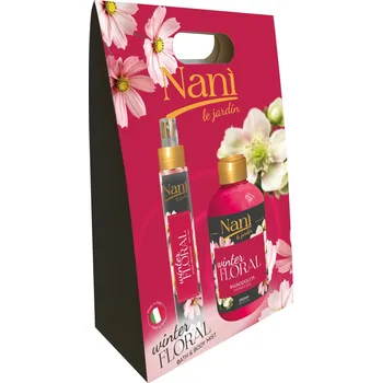 Kosmetická sada Naní Winter floral Sprchový gel 250ml + body mist 75ml, kosmetická sada pro ženy