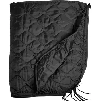 deka Prošívaná deka SLEEP s obalem ČERNÁ (Lehká a pevná deka, která se používá jako tepelná vložka do ponča, využitelná i jako podložka do stanu či přehoz aj. )