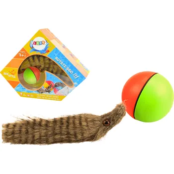 Hračka pro nejmenší Mamido Interaktivní hračka do koupele míček s plyšovou fretkou a ocasem