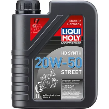 Motorový olej LIQUI MOLY Motorbike HD Synth 20w-50 Street, plně syntetický motorový olej 1 l