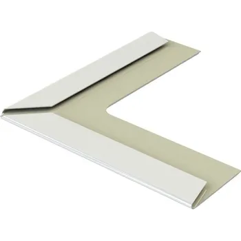 Stavební materiál Kryt rohový vnější na stěnový profil L 19 – bílý