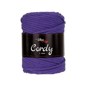 Vlna-hep Cordy šňůry 5mm - 8056 fialová