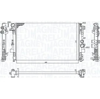 Chladič motoru Chladič, chlazení motoru MAGNETI MARELLI 350213955000