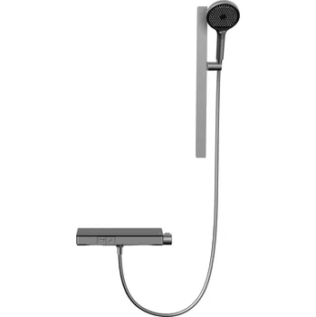 Sprchový set kielle Vega - Sprchový set s termostatem, 3 proudy, gun metal