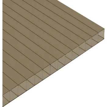 Průsvitná krytina EXOLON komůrkový polykarbonát 2/10 bronz 2100 x 2000 mm