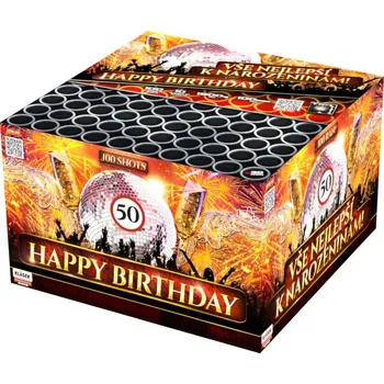 Kompaktní ohňostroj Vše nejlepší k narozeninám 100 ...