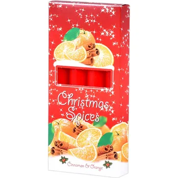 Svíčka Nohel Garden Svíčka vánoční stolní CHRISTMAS SPICES d2x17cm 4ks vonná