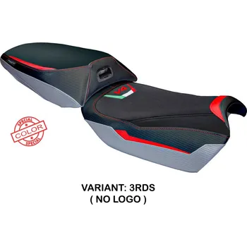 Moto sedlo TPZ Italia Potah sedla Ducati Multistrada V4 Rally (23-24) Jesi model potah sedla: bez loga 3RDS (red-silver)