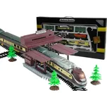 Mamido Velká vláčkodráha Fenfa s lokomotivou a čtyřmi vagóny