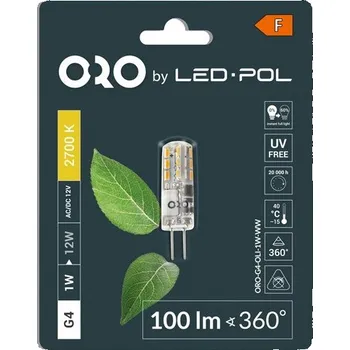 Žárovka ORO-G4-OLI-1,5W-WW