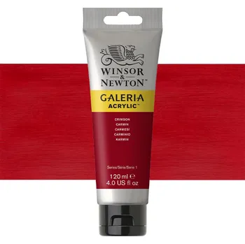 Vodová barva Akrylová barva Winsor & Newton 120ml - Crimson
