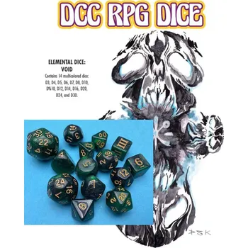Hrací kostka Goodman Games DCC RPG Dice Set Elemental Dice Void