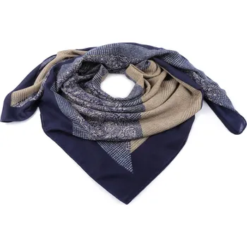 Šátek Šátek 105x105 cm, malé, 2 modrá tmavá