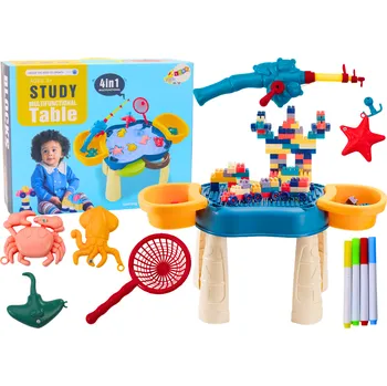 hrací stolek Mamido Vzdělávací multifunkční stoleček 4v1