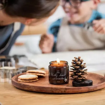 Osvěžovač vzduchu Vonná svíčka SLADKÝ DOMOV - pomeranč, zázvor, tonka 120ml