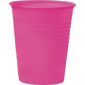 Jednorázové nádobí Kelímky plastové barevné, 100 ks Barva: Magenta