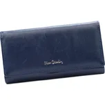 Tmavě modrá dámská kožená peněženka s mincovníkem na sponu Pierre Cardin