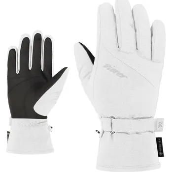 ZIENER - DÁMSKÉ ELEGANTNÍ LYŽAŘSKÉ RUKAVICE KLAIRE GORETEX BÍLÉ 801327-1836