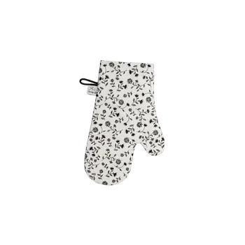 Chňapka Kuchyňská chňapka s magnetem - Černé kvítí s černou