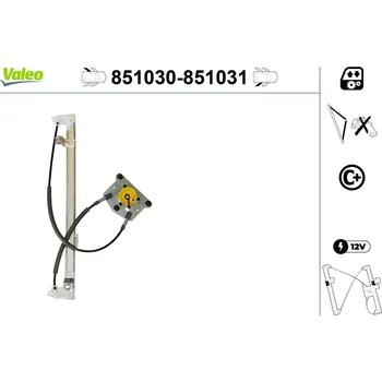 Stahovačka okna Zvedací zařízení oken VALEO 851030