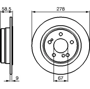 Brzdový kotouč Brzdový kotouč BOSCH 0 986 478 565