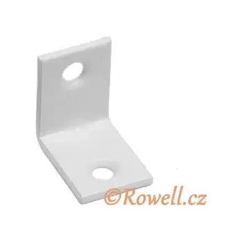 Nábytkové kování UH20 Úhelník 20 mm bílý