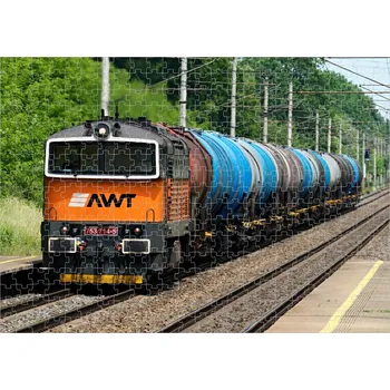 Puzzle puzzle s lokomotivou 753 714-5 AWT 300 dílků