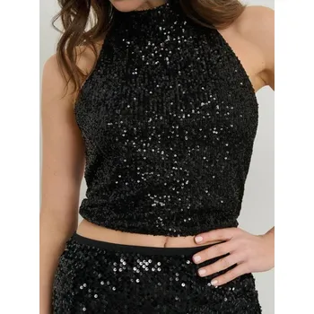 Dámské tričko Sinsay - Top - černá - ZA166-99X - ZA166-99X-XXS