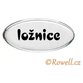 Dveřní kování SD Štítek stříbrný 'ložnice'