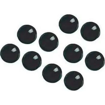 Dekorativní magnet Magnety, 10 ks, černé