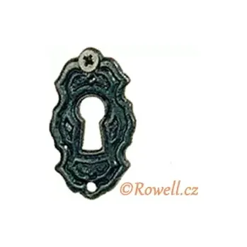 Nábytkové kování SK6 Štítek klíč černý