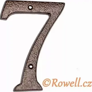 Nábytkové kování C4 Číslo 145mm kom.měď '7'