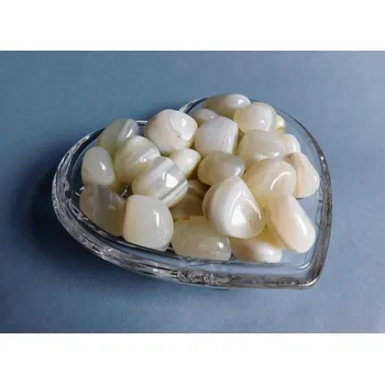 Sběratelství ACHÁT BÍLÝ Indie, cca 3 cm, 20 - 30 g