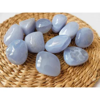 Přírodní kámen CHALCEDON MODRÝ Malawi, cca 1 - 1,5 cm, 5 - 10 g