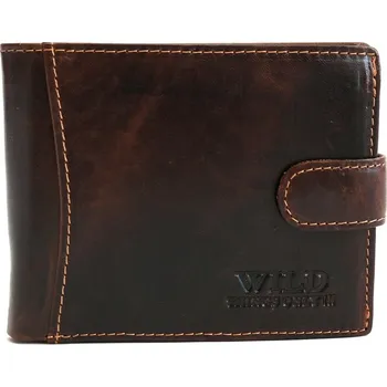Peněženka Tmavěhnědá kožená peněženka Wild Things Only 5503
