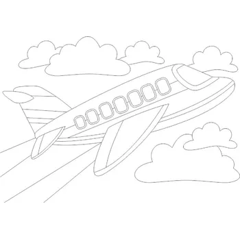Šablona na pískování proudové letadlo A5