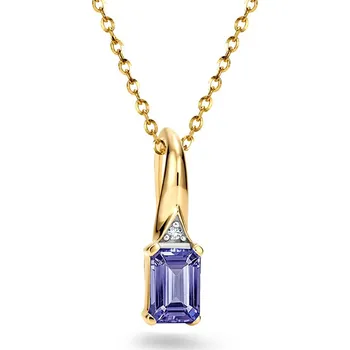 Přívěsek Dámský tanzanitový přívěsek 0.57ct Aileen KU3098P + dárkové balení LUXUS zdarma