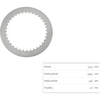 Spojkové plechy TRW Lucas SUZUKI C 1500 T Intruder rok 05-09