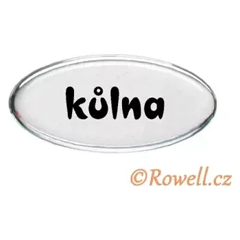 Dveřní kování SD Štítek stříbrný 'kůlna'