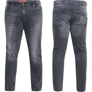 Pánské kalhoty D555 kalhoty pánské BENSON L:34 jeans džíny nadměrná velikost 58 tmavě šedá