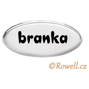 Dveřní kování SD Štítek stříbrný 'branka'