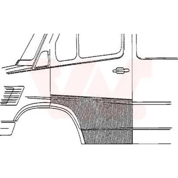 Nárazník Dveře, karoserie VAN WEZEL 3070177