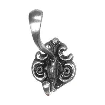 Nábytkové kování V1. Věšák starostříbro