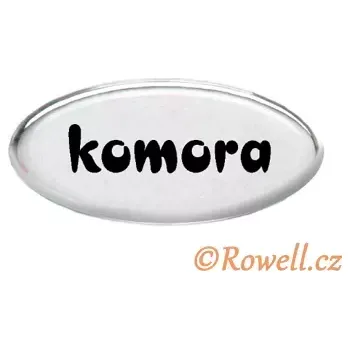 Dveřní kování SD Štítek stříbrný 'komora'