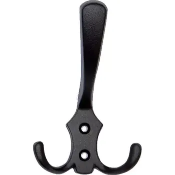 Nábytkové kování V2 věšák černý