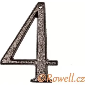 Nábytkové kování C3 Číslice 120 mm k.měď '4'