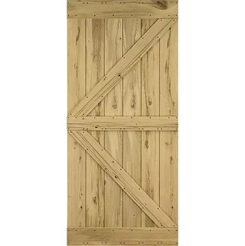 Dřevěné posuvné dveře na stěnu MODERN RUSTIC K Dýha - Dub Trám Svislý