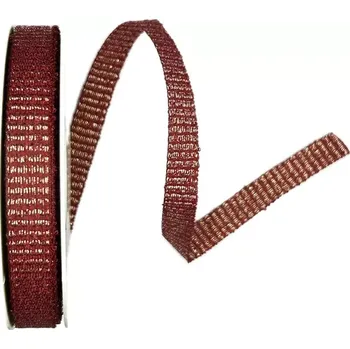 Stuha Stuha rypsová ANTVERPEN FUCHSIA 15mm x 20m (9,-Kč/m) (Rypsová stuha, barva fuchsia, bohaté prošívání zlatou lurexovou nití, oboustranná)