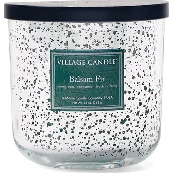 Svíčka Svíčka vonná ve skle, stříbro-jedle