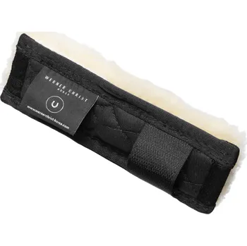 Věšák na sedlo a uzdečku Werner Christ Horse Beránek na podbradní řemínek Werner Christ Horse, black/nature 7x14 cm